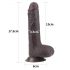 Dildo Lovetoy Piel Deslizante - 18cm Marrón