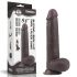 Dildo Lovetoy Sliding-Skin, doble capa, 23cm, marrón