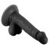 Mr. Rude - Dildo realista ventosa 17cm (negro)