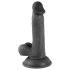 Mr. Rude - Dildo realista ventosa 17cm (negro)