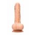 RealRock Dong 7 - Dildo realista con testículos (17cm) - natural