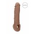 Funda Pene RealRock 21cm - oscuro natural