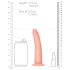 RealRock Slim - Dildo realista - 15,5cm (natural)