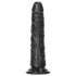 Dildo Realista RealRock Slim - 15,5cm (negro)