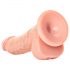 Dildo RealRock - Sujeción fuerte y real, 15,5cm (natural)