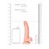 Dildo RealRock - Sujeción fuerte y real, 15,5cm (natural)