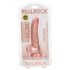 Dildo RealRock - Sujeción fuerte y real, 15,5cm (natural)