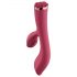 Raytech Rose - Vibrador rojo resistente al agua con estimulador de clítoris