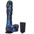 Mini Máquina Doc Johnson - vibrador impulsor azul con radiofrecuencia