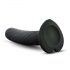 Dildo Twist Pequeño Negro con Base Succionadora