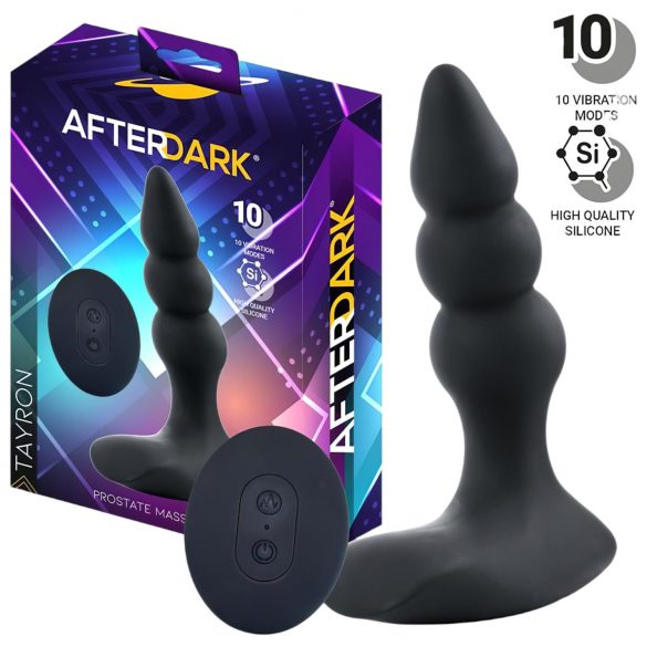 AfterDark - Masajeador prostático vibrante (negro)