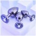 Playboy - juego de plugs anales (plata) - 3 piezas