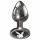 Playboy Tux - plug anal pequeño (plata)