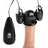 Trinity - Gorro vibrador con huevos, negro-plata