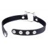 Collar Gato Travieso con Aro (negro)