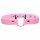 Collar Kinky Kitty con anillo y cabeza de gatito (rosa)