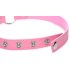 Collar Kinky Kitty con anillo y cabeza de gatito (rosa)