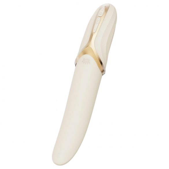 Zalo Eve - vibrador giratorio calefactado recargable (blanco)