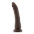 Dildo realista Dr. Skin 20,5cm - marrón con base ajustable