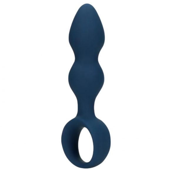 Loveline - plug anal con anillo - pequeño (azul)