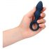 Loveline - plug anal con anillo - pequeño (azul)