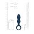 Loveline - plug anal con anillo - grande (azul)