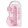 REALROCK - dildo realista traslúcido - rosa (17cm)