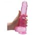 REALROCK - dildo realista transparente - rosa (22cm)