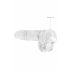 REALROCK - Dildo realista transparente (15 cm)