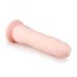 Dildo con ventosa 100% silicona (21cm) - natural