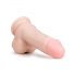 Easytoys - Dildo con ventosa y testículos (17,5cm) - natural