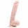 Easytoys - Dildo con testículos y base (26,5cm) - natural