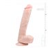 Easytoys - Dildo con testículos y base (26,5cm) - natural