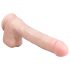 Dildo grande con ventosa 29,5cm - Natural