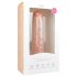 Dildo extra grande con ventosa (28,5cm) - natural