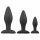 Easytoys Rocket - Set de dildos anales negro (3 piezas)