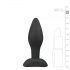 Easytoys - Plug anal de silicona pequeño (negro)