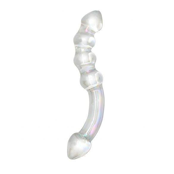 Rimba Xena - doble dildo de vidrio (transparente)