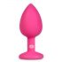 Plug anal Diamond Pequeño - rosa y blanco