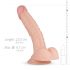 Real Fantasy Dildo Escrotado - 22cm (natural)