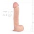 Real Fantasy Lexon - Dildo realista con escroto 33cm (natural)