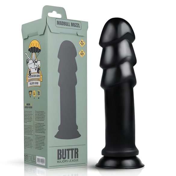 Dildo Madbull Muzzl con base de succión - negro