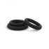 Set de Anillos Easytoys - 3 piezas (negro)