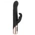 Vibrador negro Rosy Gold con brazo para clítoris.