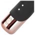 Vibrador negro Rosy Gold con brazo para clítoris.