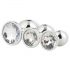 Set de plugs anales - Gleaming Love - plata (3 piezas)