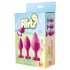 Kit entrenamiento anal - set de plugs (3) - rosa