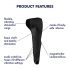 Satisfyer Men Wand: potente vibrador impermeable (negro)