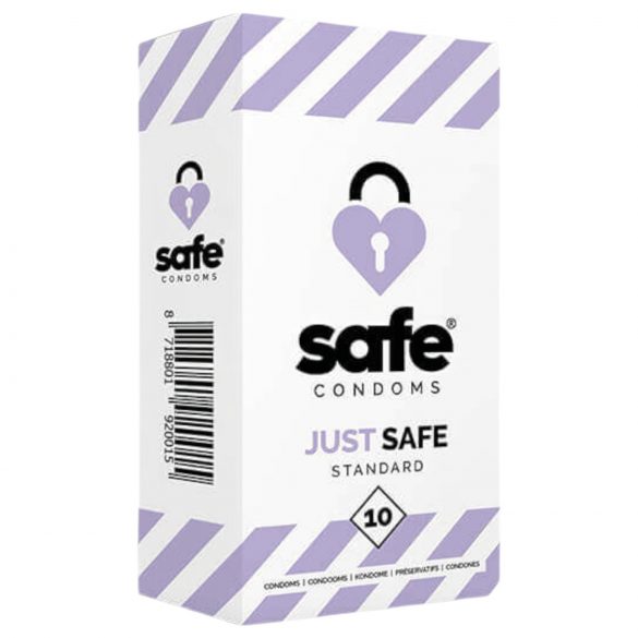 SAFE Just Safe - condón estándar de vainilla (10 uds)