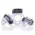 Screaming Vibroman: Set de anillos vibradores negro (3 piezas)